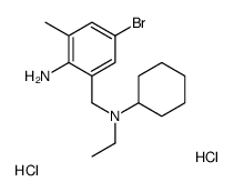 4-bromo-2-[[cyclohexyl(ethyl)amino]methyl]-6-methylaniline,dihydrochloride Structure