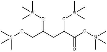 Pentonic acid, 3-deoxy-2,4,5-tris-O-(trimethylsilyl)-, trimethylsilyl ester结构式
