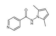 N-(2,5-dimethylpyrrol-1-yl)pyridine-4-carboxamide结构式
