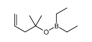 diethyl(2-methylpent-4-en-2-yloxy)borane结构式