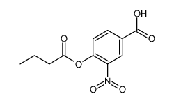 4-carboxy-2-nitrophenyl butanoate结构式