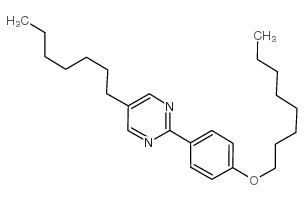 5-庚基-2-(4-辛基苯氧基)嘧啶结构式