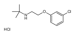 N-[2-(3-chlorophenoxy)ethyl]-2-methylpropan-2-amine,hydrochloride Structure