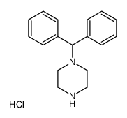 1-benzhydrylpiperazine,hydrochloride Structure