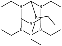 2,4,6,8,9,10-Hexaethyl-2,4,6,8,9,10-hexaboratricyclo[3.3.1.13,7]decane结构式