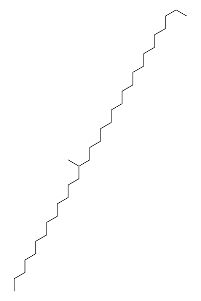 14-methyldotriacontane Structure