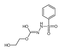 2-hydroxyethyl N-(benzenesulfonamido)carbamate Structure