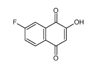 7-Fluoro-2-hydroxynaphthalene-1,4-dione structure