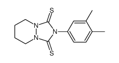 2-(3,4-dimethyl-phenyl)-tetrahydro-[1,2,4]triazolo[1,2-a]pyridazine-1,3-dithione结构式