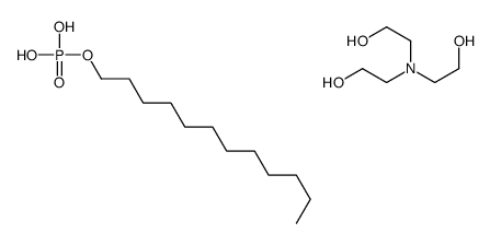 2-[bis(2-hydroxyethyl)amino]ethanol,dodecyl dihydrogen phosphate结构式