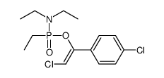 N-[[2-chloro-1-(4-chlorophenyl)ethenoxy]-ethylphosphoryl]-N-ethylethanamine Structure