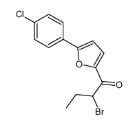 2-bromo-1-[5-(4-chlorophenyl)furan-2-yl]butan-1-one Structure