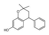 2,2-dimethyl-4-phenyl-3,4-dihydrochromen-7-ol结构式