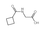 2-[(环丁基羰基)氨基]乙酸结构式