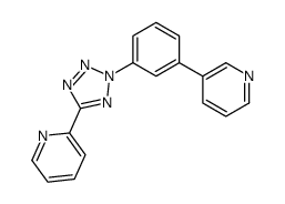 2-[2-(3-pyridin-3-ylphenyl)tetrazol-5-yl]pyridine结构式