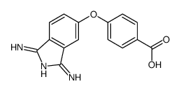 4-(1-amino-3-iminoisoindol-5-yl)oxybenzoic acid结构式