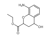 8-amino-2-ethoxycarbonyl-4-hydroxy-3,4-dihydro-2H-1-benzopyran结构式