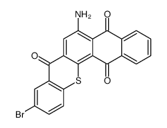 6-amino-10-bromonaphtho[2,3-c]thioxanthene-5,8,14-trione结构式