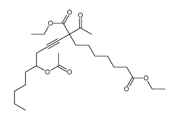 diethyl 2-acetyl-2-(4-acetyloxynon-1-ynyl)nonanedioate Structure