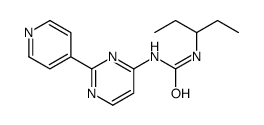 1-pentan-3-yl-3-(2-pyridin-4-ylpyrimidin-4-yl)urea Structure