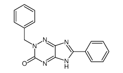 2-benzyl-6-phenyl-2,5(7)-dihydro-imidazo[4,5-e][1,2,4]triazin-3-one结构式