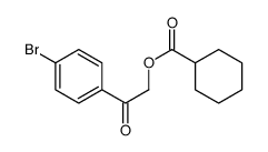 [2-(4-bromophenyl)-2-oxoethyl] cyclohexanecarboxylate Structure