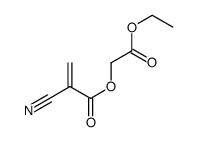 (2-ethoxy-2-oxoethyl) 2-cyanoprop-2-enoate结构式