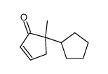 5-cyclopentyl-5-methylcyclopent-2-en-1-one结构式