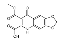 8-oxo-5,8-dihydro-[1,3]dioxolo[4,5-g]quinoline-6,7-dicarboxylic acid 7-methyl ester结构式