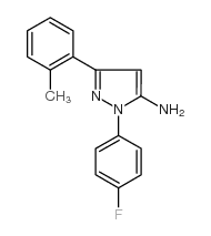 1-(4-氟苯基)-3-(2-甲基苯基)-1H-吡唑-5-胺图片