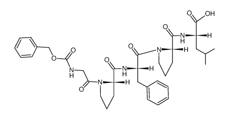 Z-Gly-Pro-Phe-Pro-Leu-OH Structure