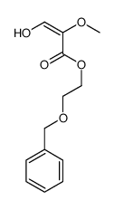 2-phenylmethoxyethyl 3-hydroxy-2-methoxyprop-2-enoate结构式