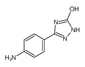 5-(4-aminophenyl)-1,2-dihydro-1,2,4-triazol-3-one结构式