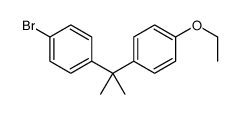 1-bromo-4-[2-(4-ethoxyphenyl)propan-2-yl]benzene结构式