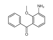 (3-amino-2-methoxyphenyl)-phenylmethanone结构式