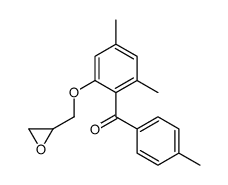 [2,4-dimethyl-6-(oxiran-2-ylmethoxy)phenyl]-(4-methylphenyl)methanone Structure