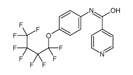 N-[4-(1,1,2,2,3,3,4,4,4-nonafluorobutoxy)phenyl]pyridine-4-carboxamide Structure