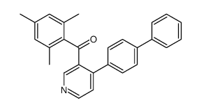 [4-(4-phenylphenyl)pyridin-3-yl]-(2,4,6-trimethylphenyl)methanone结构式