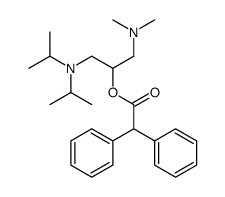 [1-(dimethylamino)-3-[di(propan-2-yl)amino]propan-2-yl] 2,2-diphenylacetate结构式