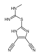 (4,5-dicyano-1H-imidazol-2-yl) N'-methylcarbamimidothioate结构式