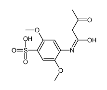 2,5-dimethoxy-4-(3-oxobutanoylamino)benzenesulfonic acid Structure