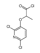 2-(2,6-dichloropyridin-3-yl)oxypropanoyl chloride Structure