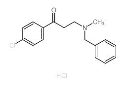 1-Propanone,1-(4-chlorophenyl)-3-[methyl(phenylmethyl)amino]-, hydrochloride (1:1) Structure