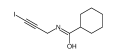 N-(3-iodoprop-2-ynyl)cyclohexanecarboxamide结构式