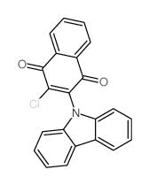 1,4-Naphthalenedione,2-(9H-carbazol-9-yl)-3-chloro- Structure