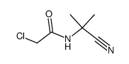 α-(2-chloro-acetylamino)-isobutyronitrile结构式