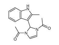 1,3-diacetyl-2-(2-methylindol-3-yl)-4-imidazoline结构式