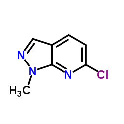 6-chloro-1-methyl-1H-pyrazolo[3,4-b]pyridine structure