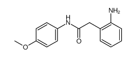 2-(2-aminophenyl)-N-(4-methoxyphenyl)acetamide结构式