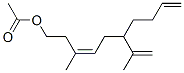 (Z)-3-Methyl-6-(1-methylethenyl)-3,9-decadien-1-ol acetate结构式